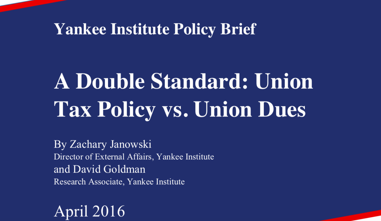 A Double Standard: Union Tax Policy vs. Union Dues